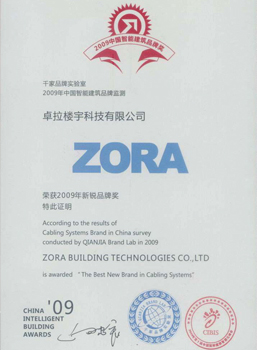 The award for the new brand in 2009
